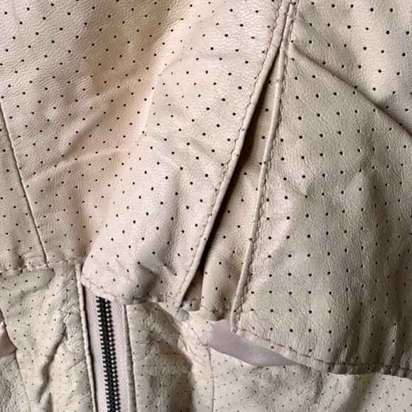 Line the Label 100% Lambskin Leather Biker Style Jacket - Picture 8 of 13